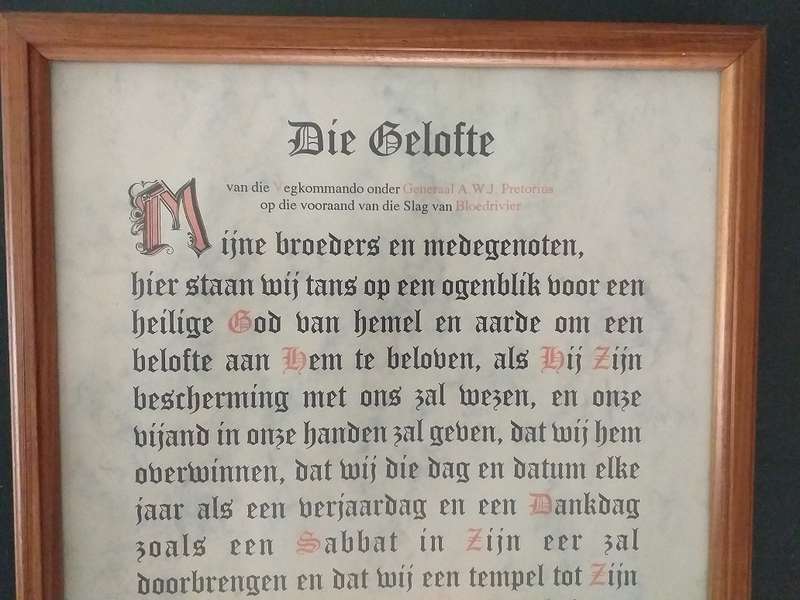 Geraamde Bloedrivier Gelofte