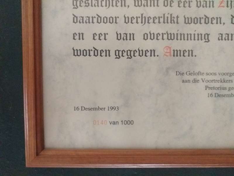 Geraamde Bloedrivier Gelofte