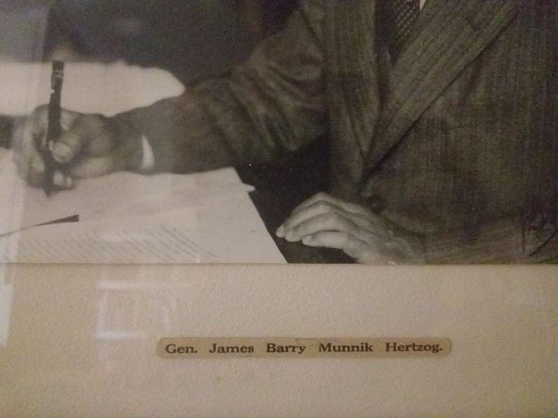 Geraamde foto van Generaal JBM Hertzog