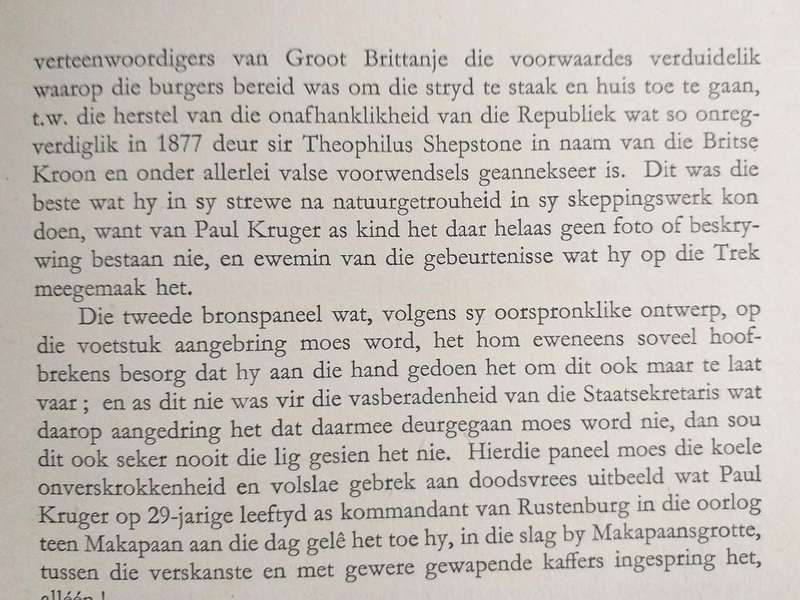 Die Geskiedenis van die Krugerstandbeeld (JH Breytenbach)