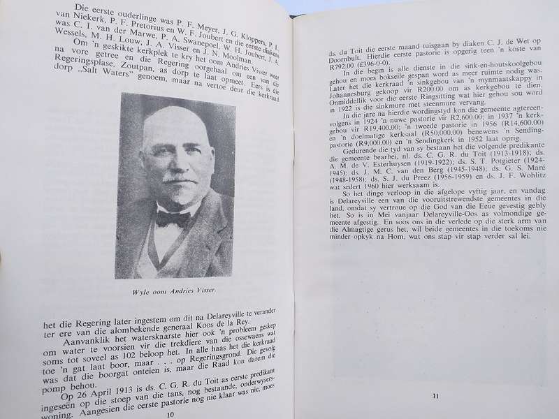 Halfeeufeesbrosjure van NG Gemeente Delareyville 1962