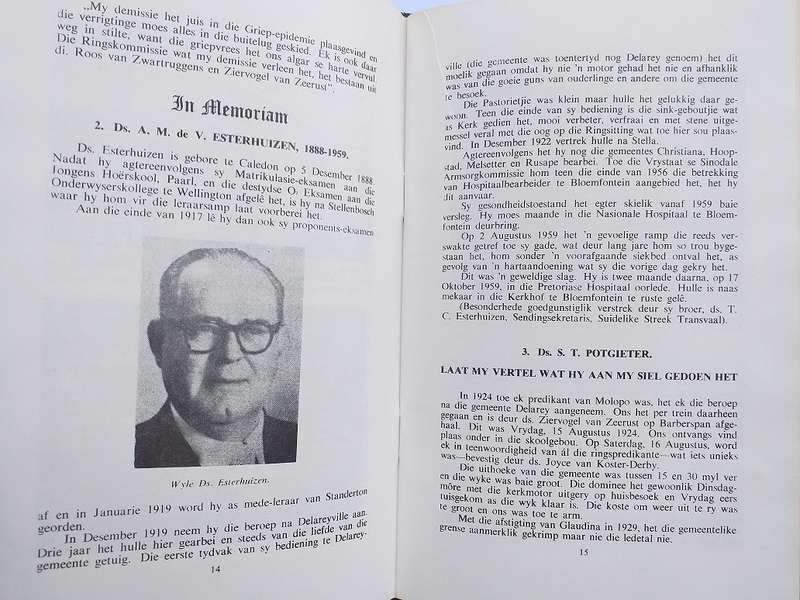 Halfeeufeesbrosjure van NG Gemeente Delareyville 1962