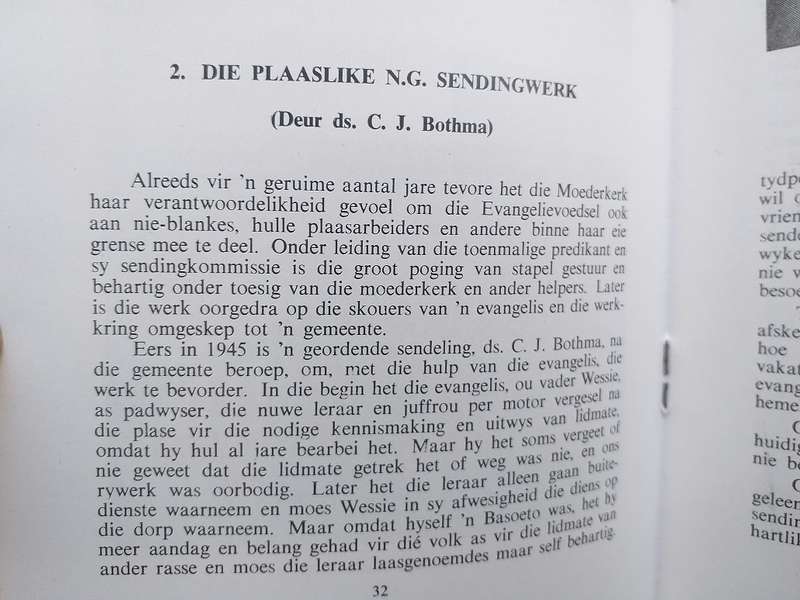 Halfeeufeesbrosjure van NG Gemeente Delareyville 1962