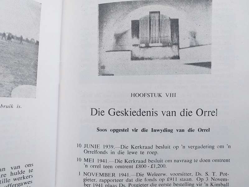 Halfeeufeesbrosjure van NG Gemeente Delareyville 1962