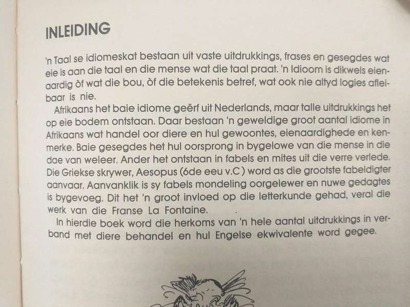 Idiome oor Dieremaniere (Helena Liebenberg)