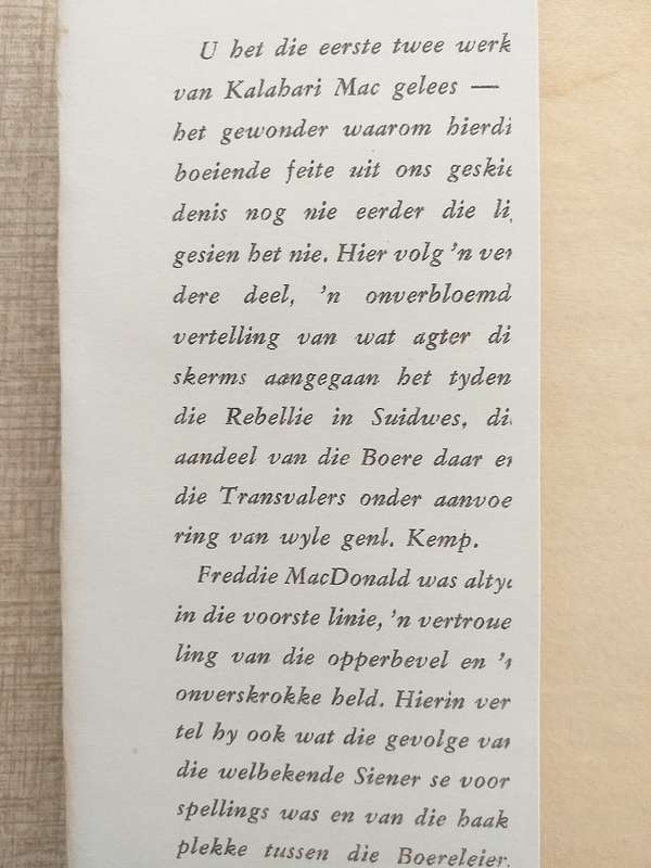 Kalahari Mac III Drie - Agter die skerms met die Rebelle (Freddie Macdonald)
