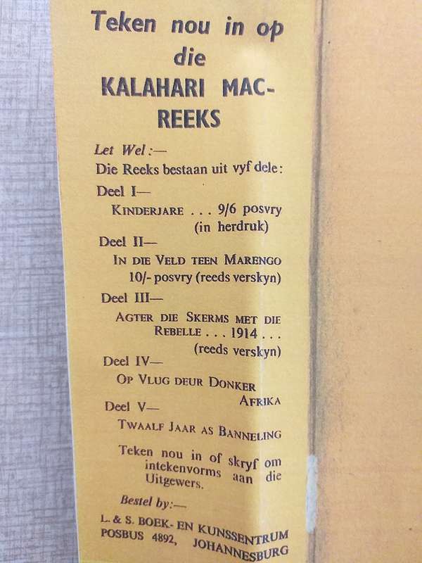 Kalahari Mac IV Vier - Op vlug deur donker Afrika (Freddie Macdonald)