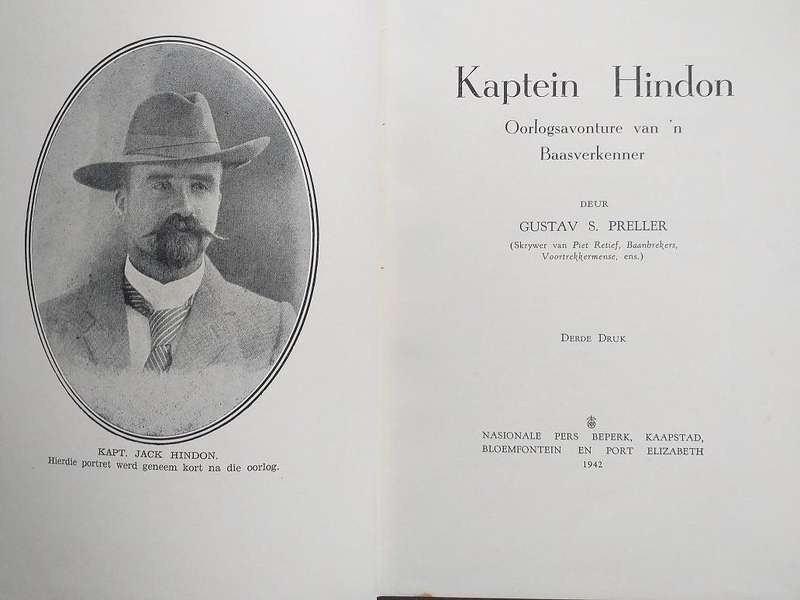 Kaptein Hindon Oorlogsavonture van n Baasverkenner (Gustav Preller)