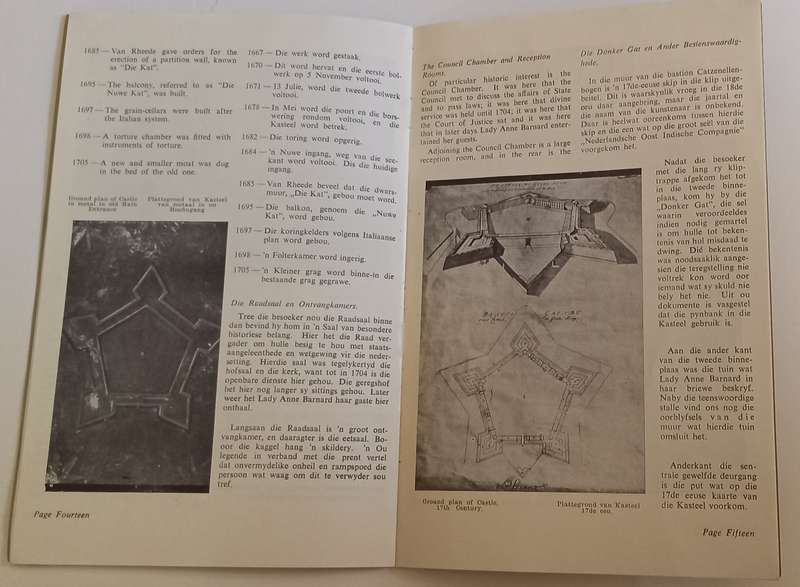 Het Kasteel de Goede Hoop (Bilingual Afrikaans English booklet)