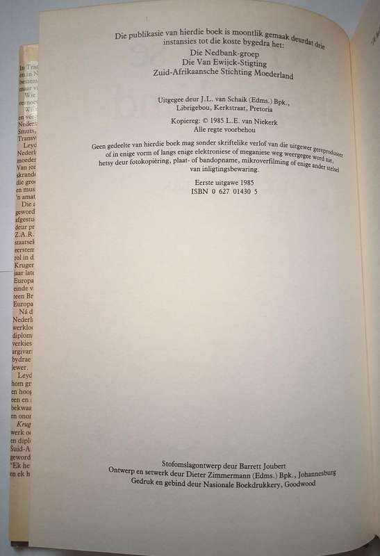 Kruger se regterhand (Biografie van Dr WJ Leyds) (LE van Niekerk)