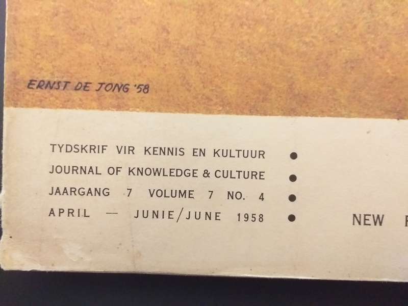 Lantern Tydskrif Magazine Apr Jun 1958 vol 7 nr 4