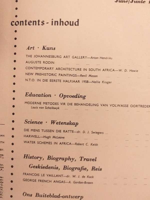 Lantern Tydskrif Magazine Apr Jun 1958 vol 7 nr 4