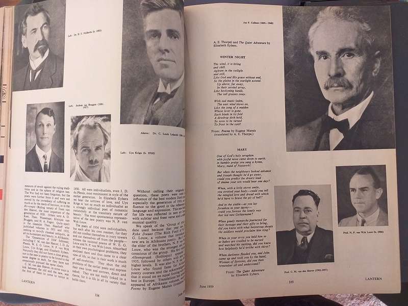Lantern Tydskrif Magazine Apr Jun 1959 vol 8 nr 4