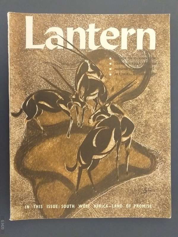 Lantern Tydskrif Magazine Okt 1957 vol 7 nr 1 South West Africa Land of promise