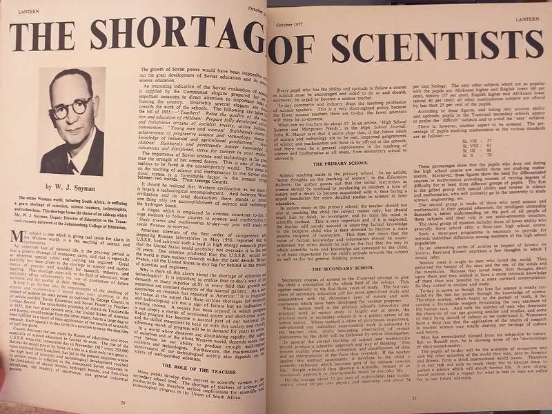 Lantern Tydskrif Magazine Okt 1957 vol 7 nr 1 South West Africa Land of promise