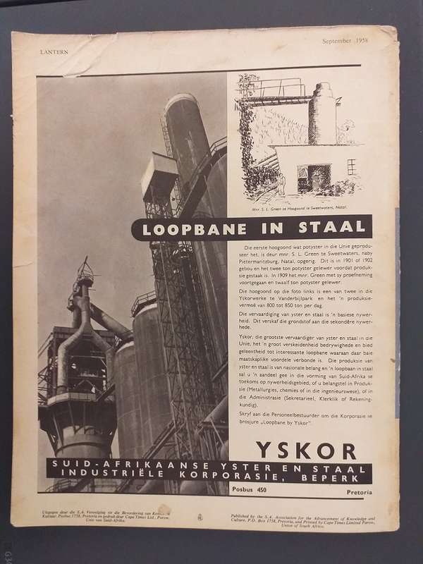 Lantern Tydskrif Magazine Jul - Sept 1958 vol 8 nr 1 Spotlight on the USA