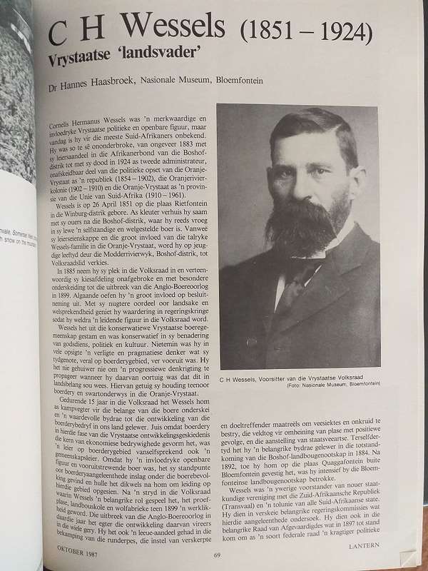 Lantern Magazine/ Tydskrif Okt 1987 Vol 36 nr 4