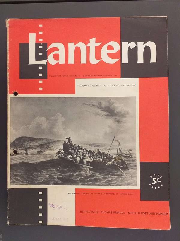 Lantern Tydskrif Magazine Okt Des 1959 vol 9 nr 2