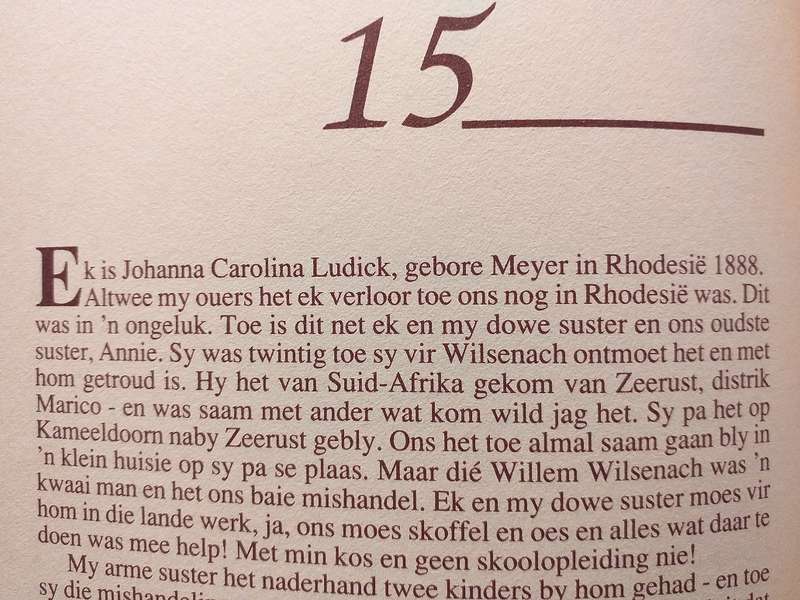 Laslapherinneringe van die Driejarige Oorlog (Gezina du Plessis)