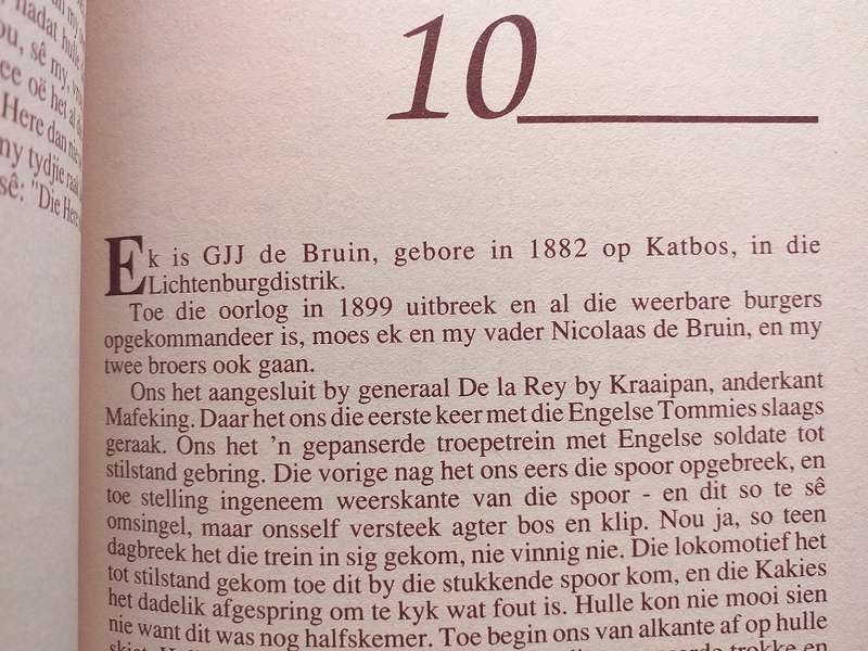 Laslapherinneringe van die Driejarige Oorlog (Gezina du Plessis)