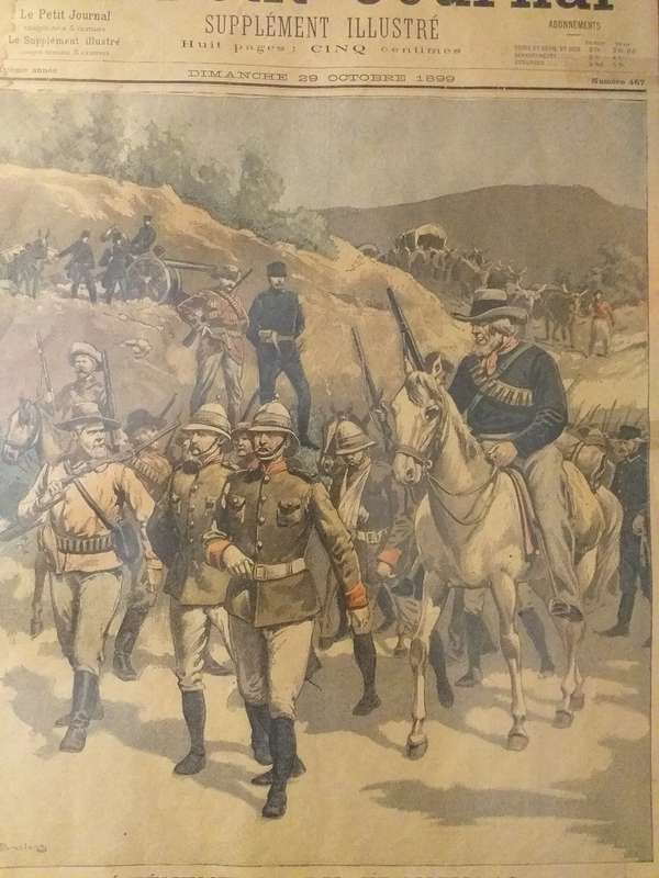 Framed Le Petit Journal 29 Oct 1900 - The First English Prisoners