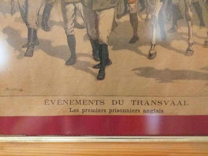 Framed Le Petit Journal 29 Oct 1900 - The First English Prisoners