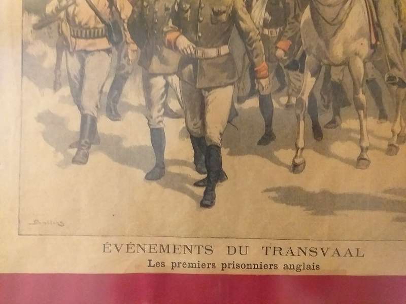 Framed Le Petit Journal 29 Oct 1900 - The First English Prisoners