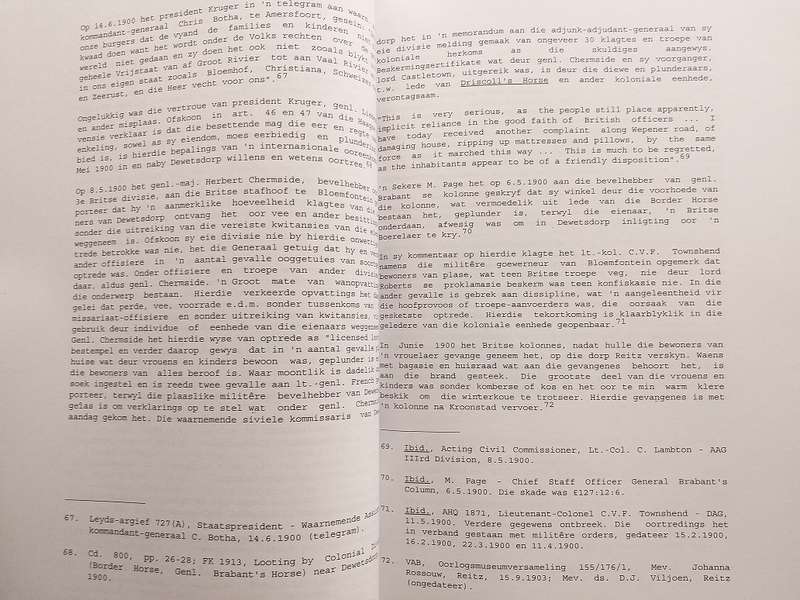 Die lotgevalle van die burgerlike bevolking tydens die Anglo Boereoorlog (Staatsargief) Vyf Volumes