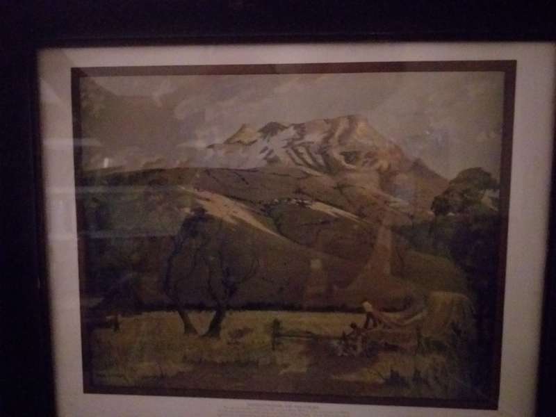 Majuba (Sonsopkoms oor Majoeba framed print by WH Coetzer)
