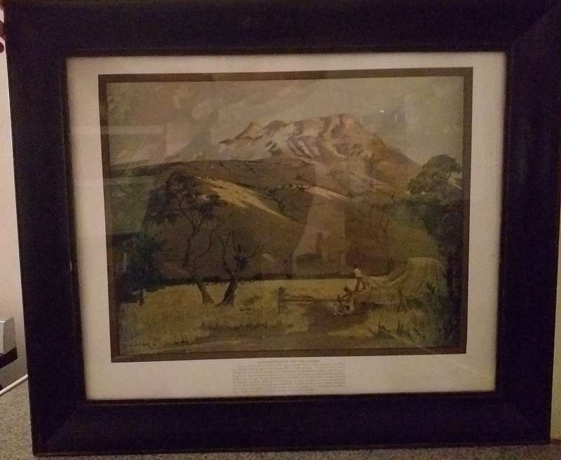 Majuba (Sonsopkoms oor Majoeba framed print by WH Coetzer)