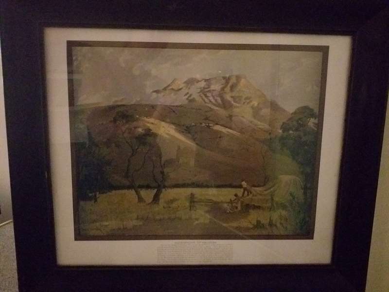 Majuba (Sonsopkoms oor Majoeba framed print by WH Coetzer)
