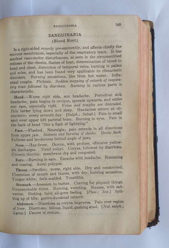 Materia Medica with Repertory (Boericke) 1925