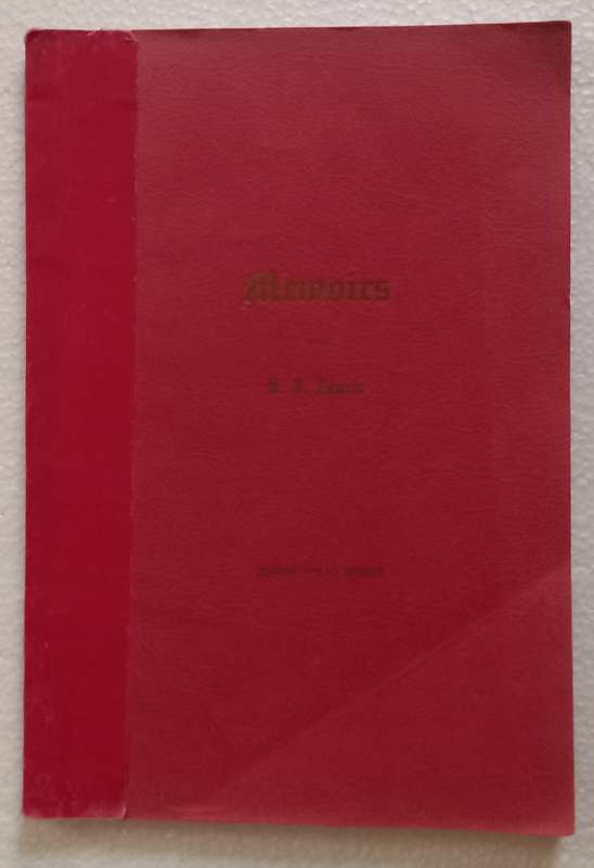Memoirs SJ Fourie (privately published type manuscript) Some Anglo Boer war content