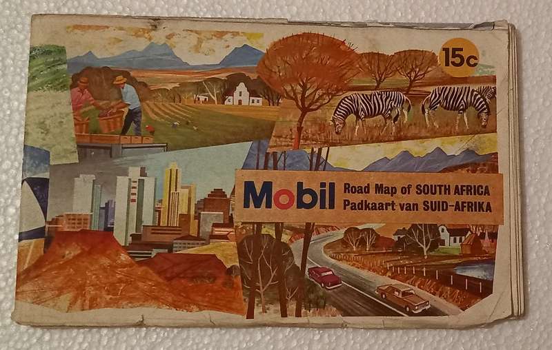 Mobil Road Map of South Africa / Padkaart van Suid Afrika