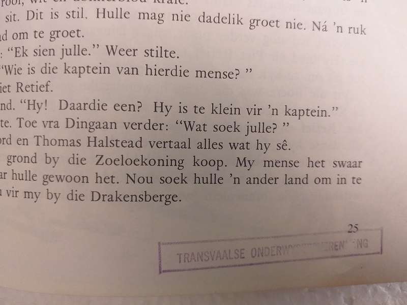 Natalia land van trane (oor die voortrekkers in Natal)