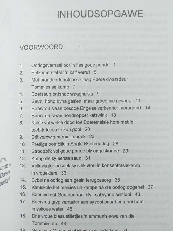 Ons lesers vertel Dele 1 en 2 (Anglo Boereoorlog)
