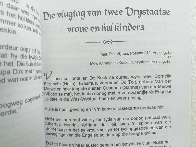 Ons lesers vertel Dele 1 en 2 (Anglo Boereoorlog)