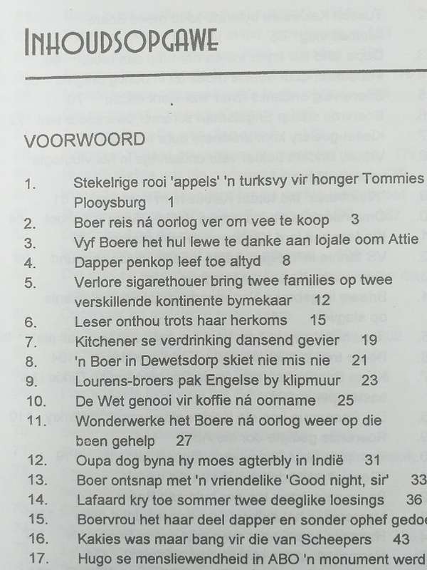 Ons lesers vertel Dele 1 en 2 (Anglo Boereoorlog)