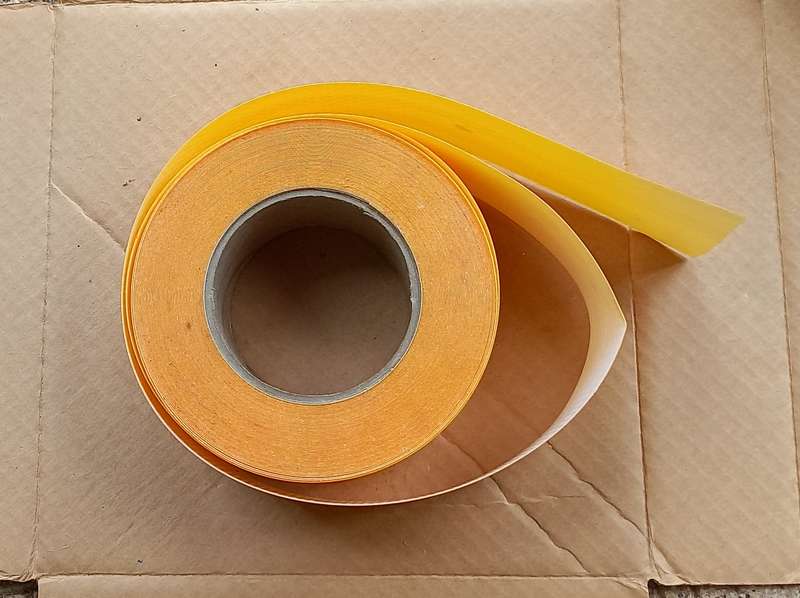 20+ metres of 55mm orange trailer reflective tape - roll