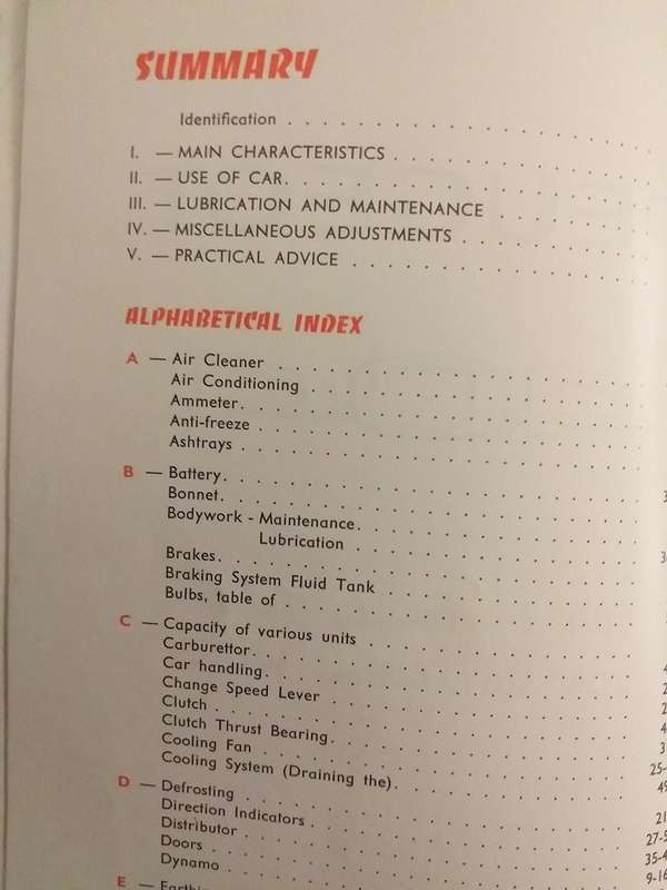 Peugeot 404 L Family saloon and 404 US Station wagon Instruction book