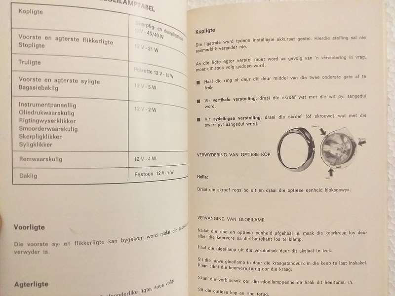 Peugeot 404 Sedan Instruksiehandleiding / Instruction manual