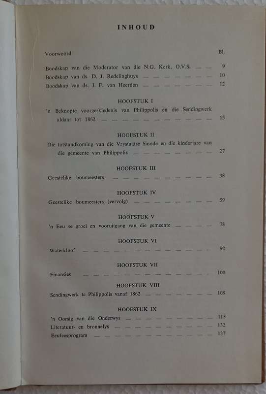 Eeufeesgedenkboek van die NG gemeente Philippolis 1862-1962 (Ds JA Bosch)