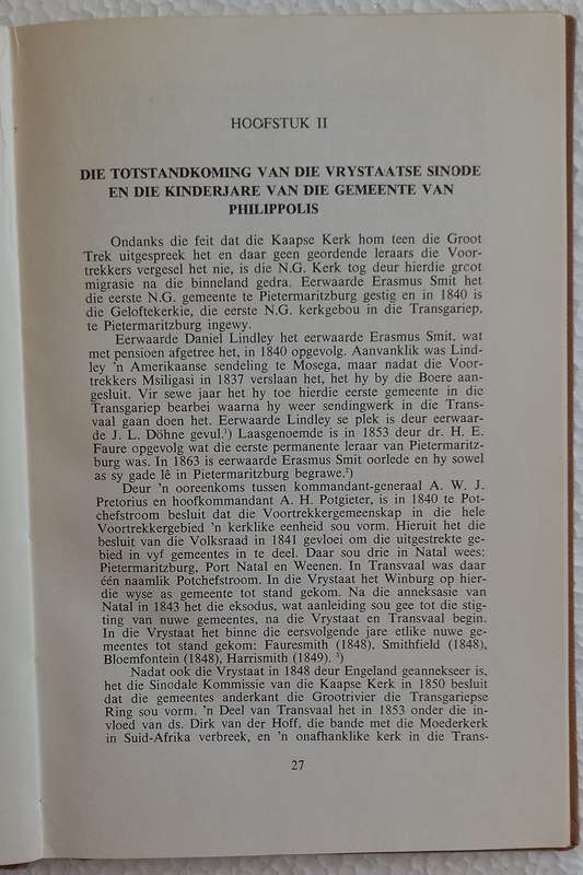 Eeufeesgedenkboek van die NG gemeente Philippolis 1862-1962 (Ds JA Bosch)
