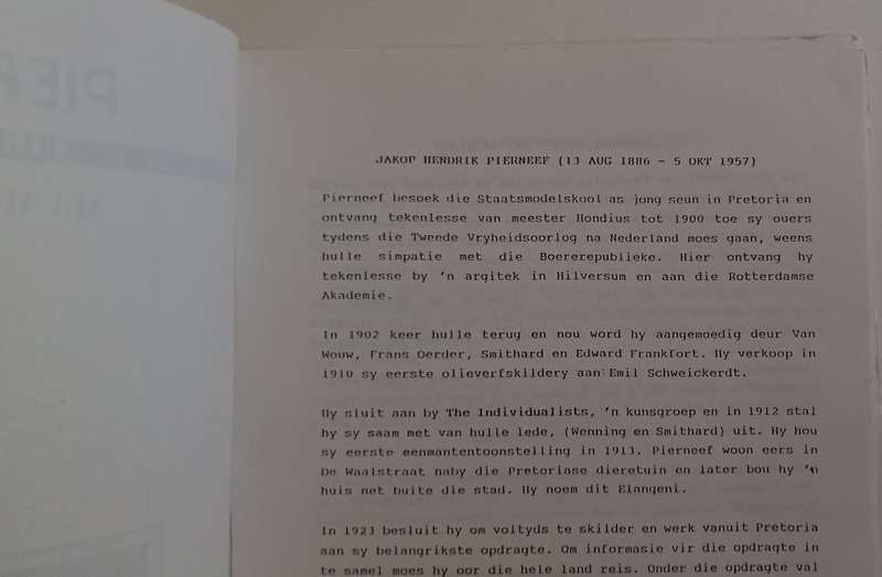 Pierneef Museumuitstalling brosjure : Drie skilderperiodes