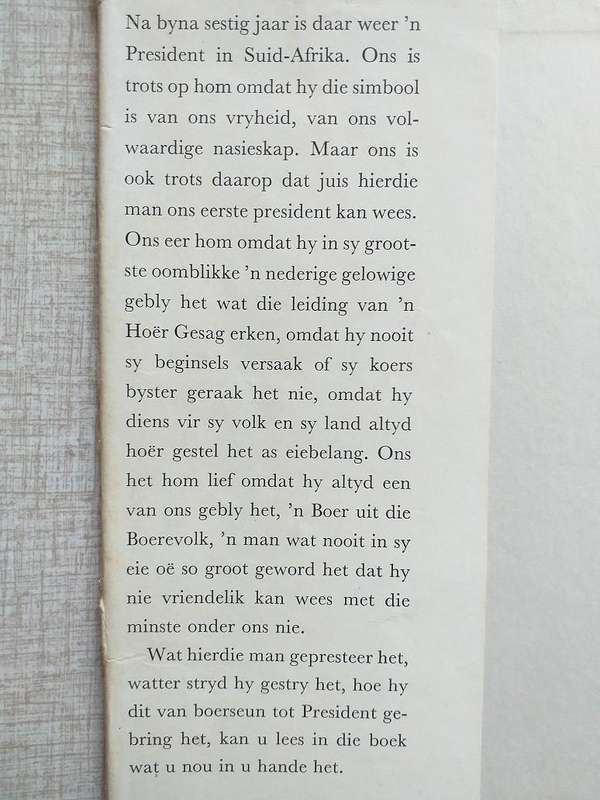 President CR Swart (Jannie Kruger)