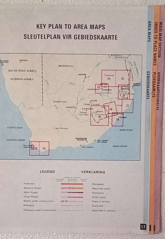 Road atlas of Southern Africa / Padatlas van Suidelike Afrika