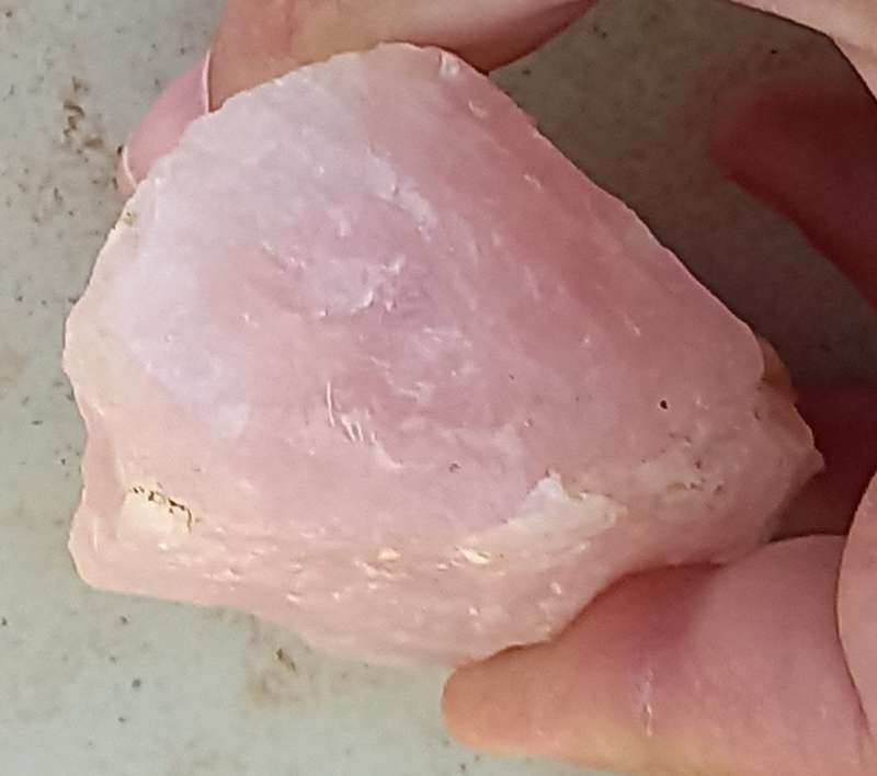 Rose quartz approx 45mm x 45mm x 75mm