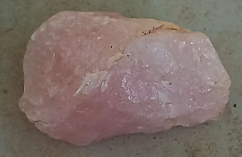 Rose quartz approx 45mm x 45mm x 75mm