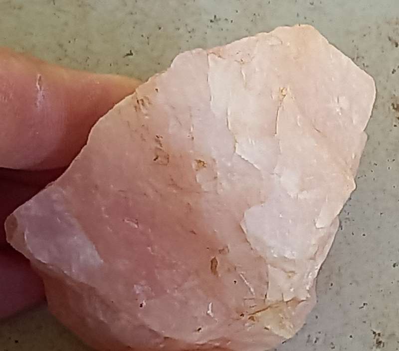 Rose quartz approx 45mm x 45mm x 75mm