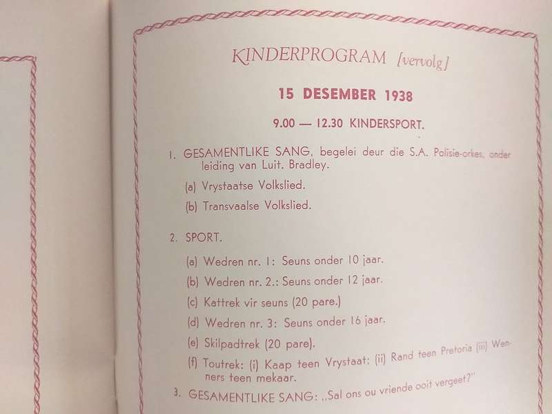 Sentrale Voortrekker Eeufees 1838-1938 Pretoria 14-16 Desember 1938